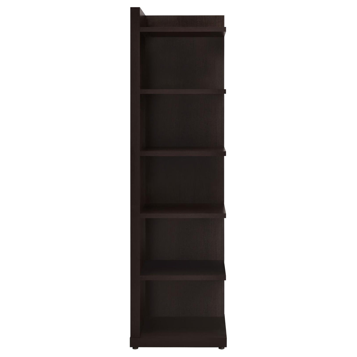 Pinckard 6-tier Corner Bookcase Cappuccino - 800270 - Luna Furniture