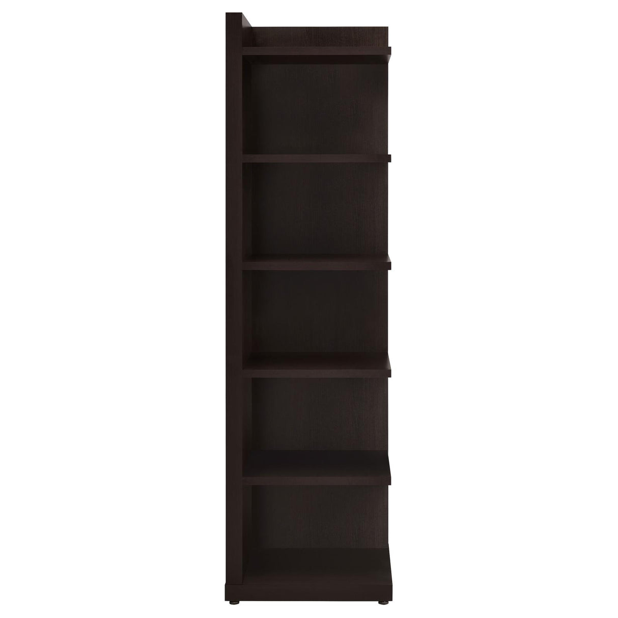 Pinckard Cappuccino 6-Tier Corner Bookcase from Coaster - Luna Furniture