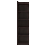 Pinckard Cappuccino 6-Tier Corner Bookcase from Coaster - Luna Furniture
