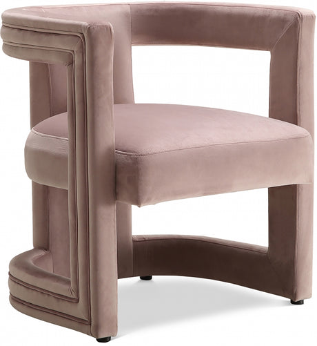 Pink Blair Velvet Dining/Accent Chair - 530Pink - Luna Furniture