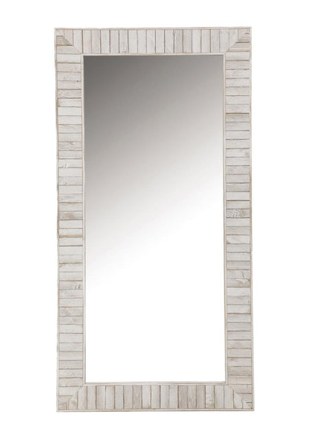 Pino Rectangular Wall Mirror White - 963488 - Luna Furniture