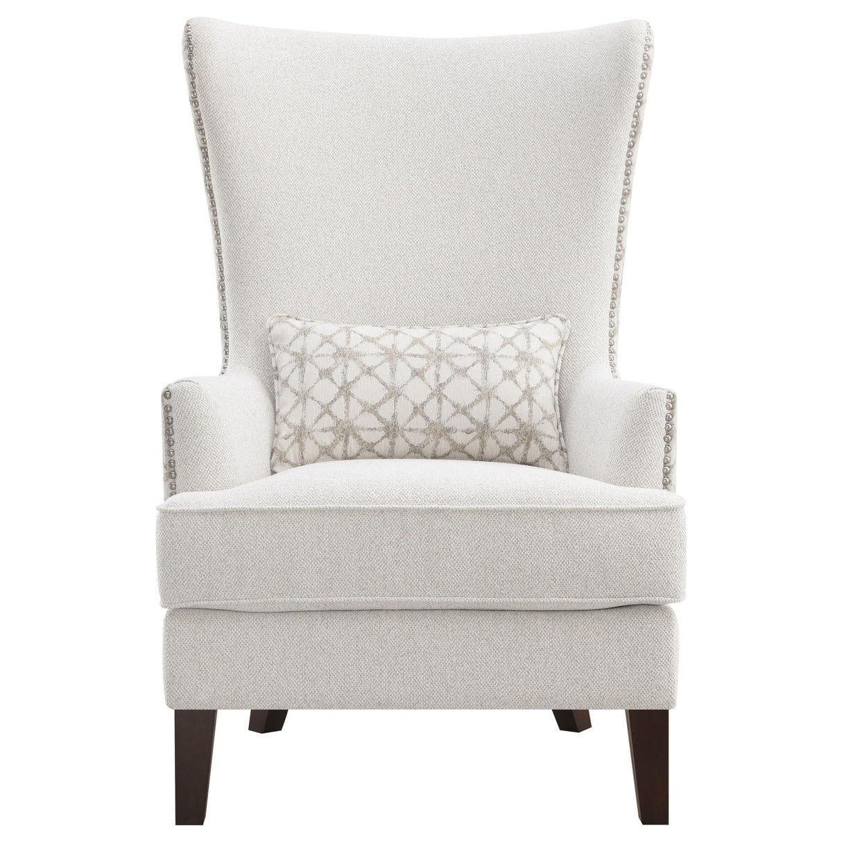 Pippin Upholstered Wingback Accent Chair Latte - 904066 - Luna Furniture