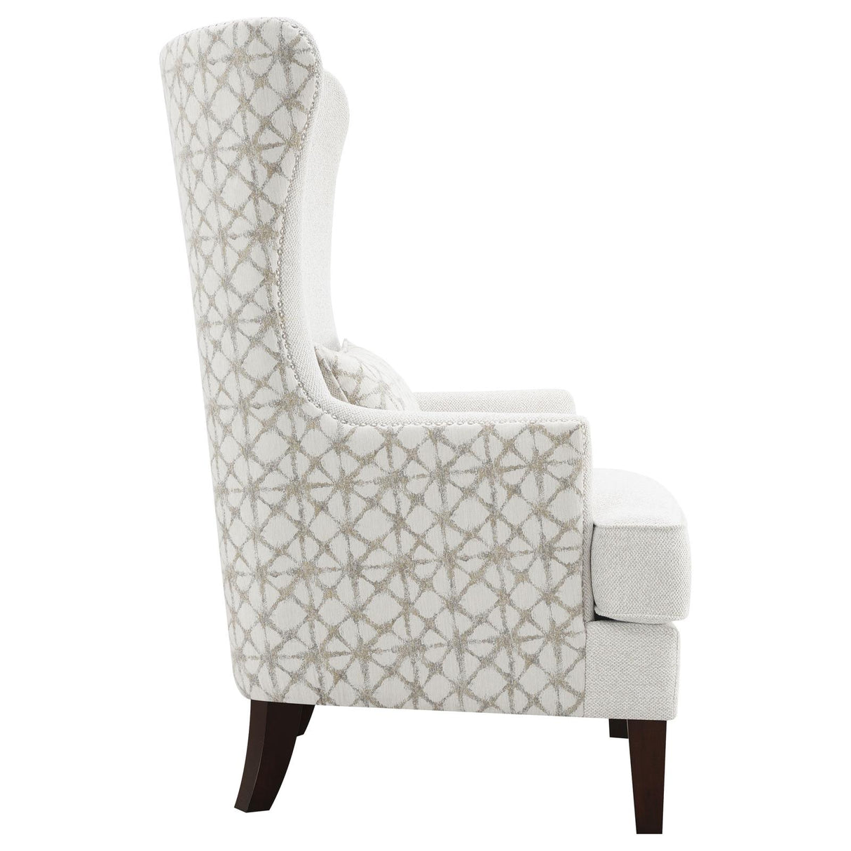 Pippin Latte Upholstered Wingback Accent Chair from Coaster - Luna Furniture
