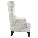 Pippin Latte Upholstered Wingback Accent Chair from Coaster - Luna Furniture