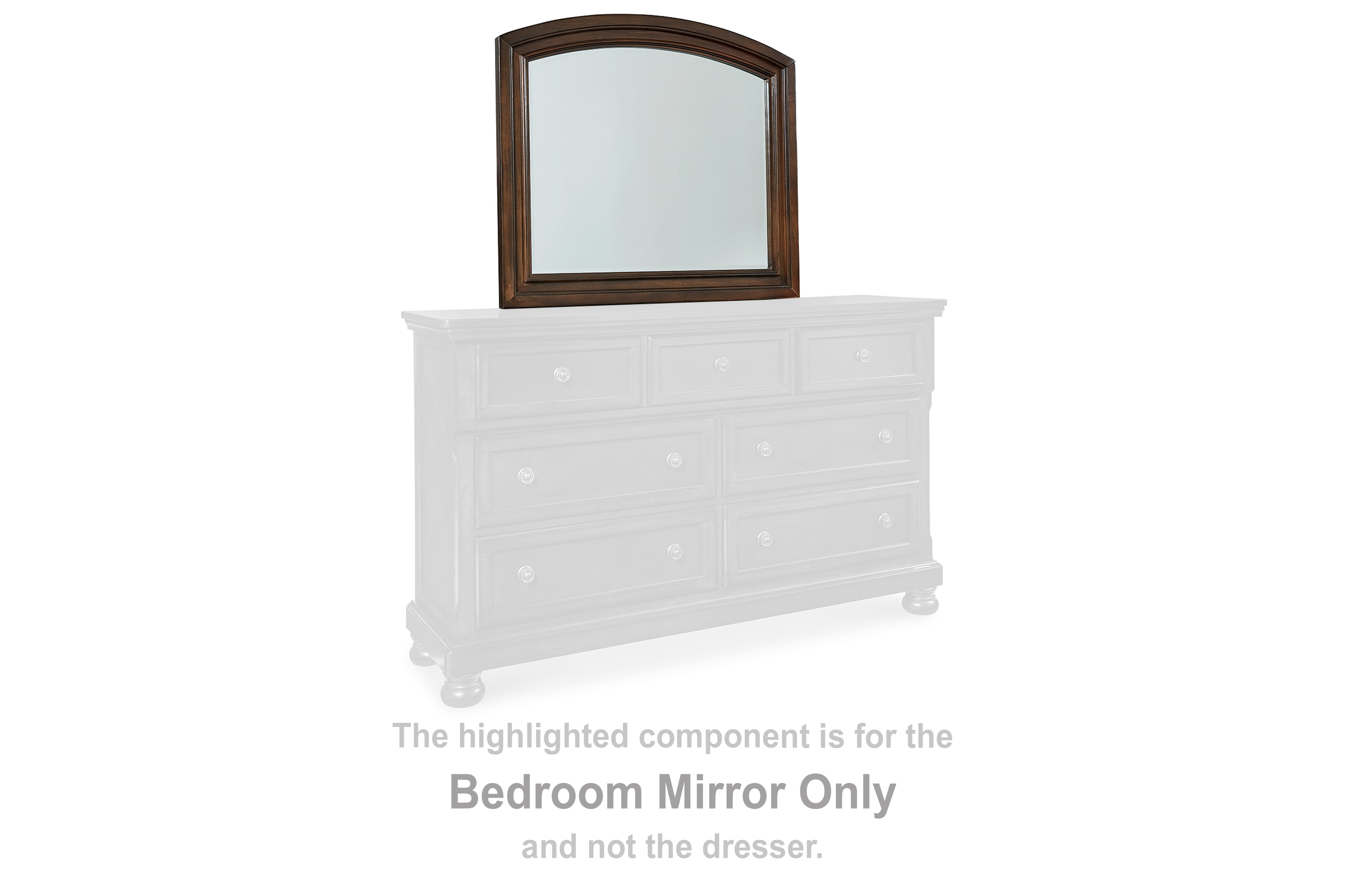 Porter Rustic Brown Bedroom Mirror (Mirror Only) from Ashley - Luna Furniture