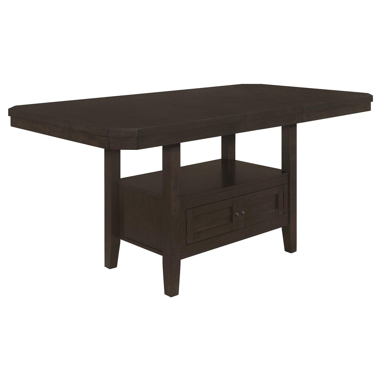 Prentiss Extendable Rectangular Counter Height Table with Butterfly Leaf Cappuccino - 193108 - Luna Furniture