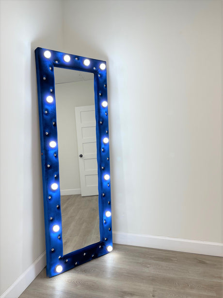 Princess Blue - Foor Mirror - Princess Blue - Foor Mirror - Luna Furniture