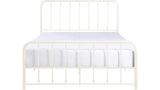 Larkspur White Full Metal Platform Bed