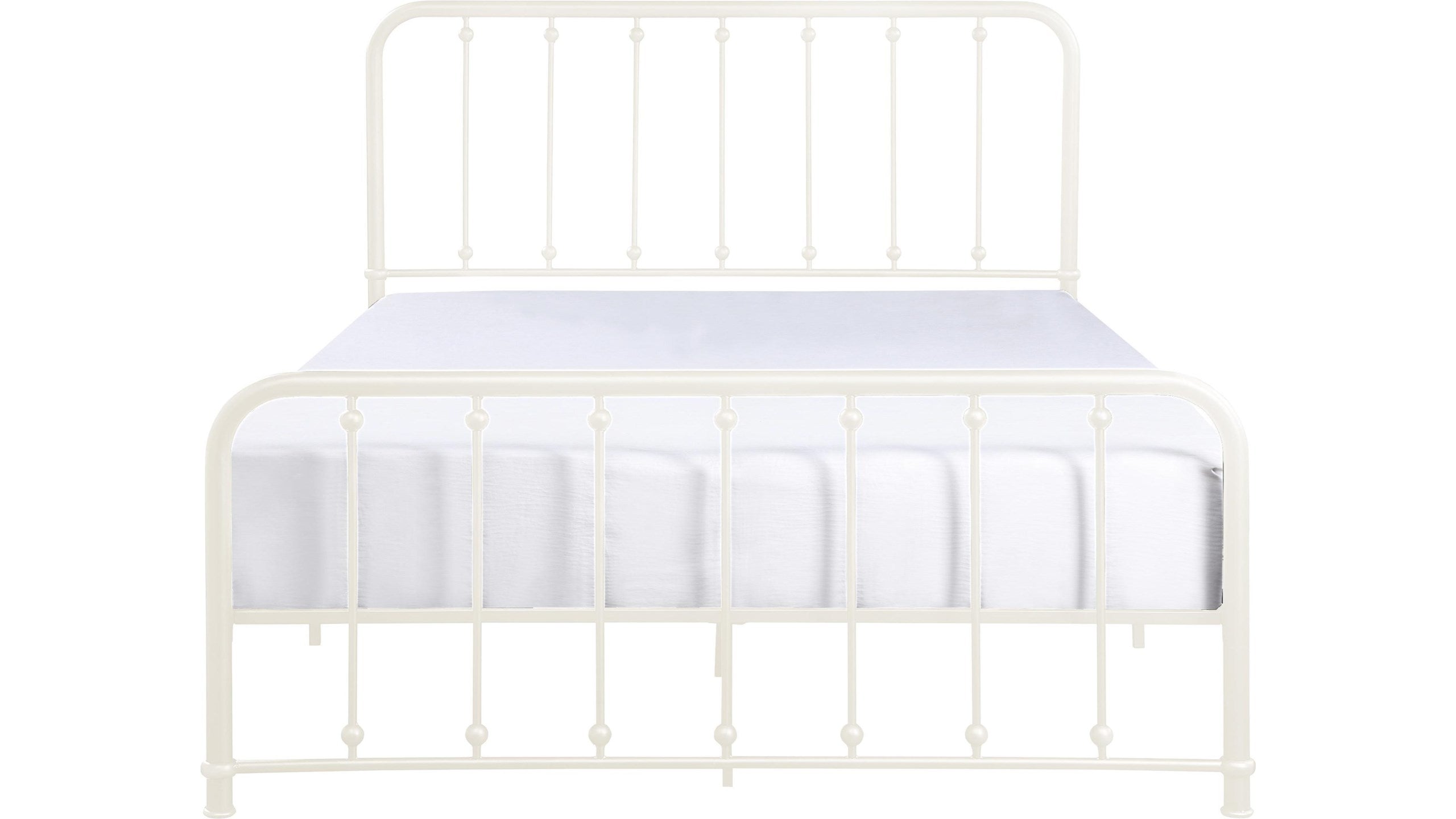 Larkspur White Twin Metal Platform Bed from Homelegance - Luna Furniture