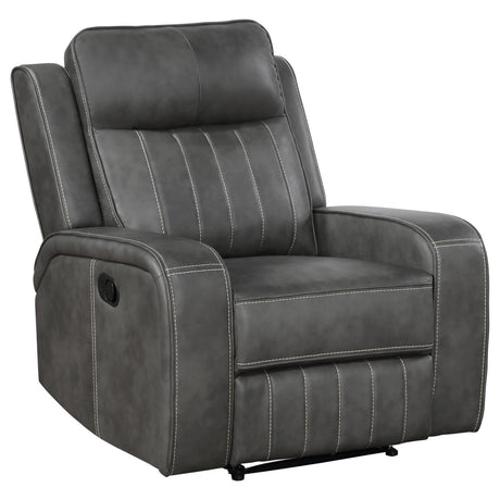 Raelynn Upholstered Recliner Chair Grey - 603193 - Luna Furniture