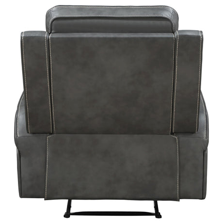 Raelynn Gray Upholstered Recliner Chair from Coaster - Luna Furniture