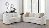 Rainn Latte Upholstered Tight Back Living Room Set from Coaster - Luna Furniture