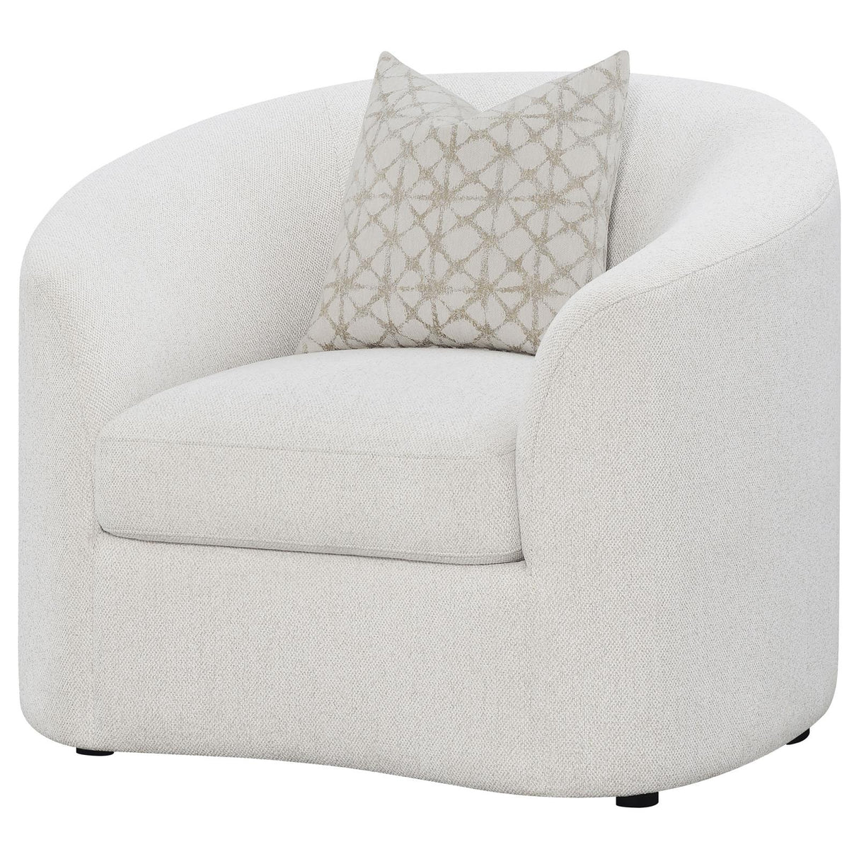 Rainn Latte Upholstered Tight Back Chair from Coaster - Luna Furniture