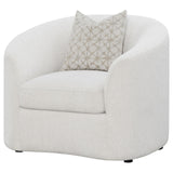 Rainn Latte Upholstered Tight Back Chair from Coaster - Luna Furniture