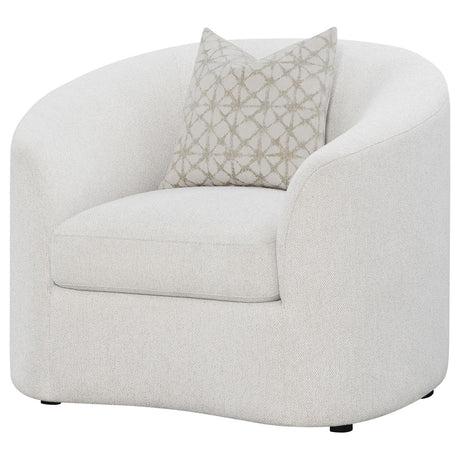 Rainn Latte Upholstered Tight Back Chair from Coaster - Luna Furniture