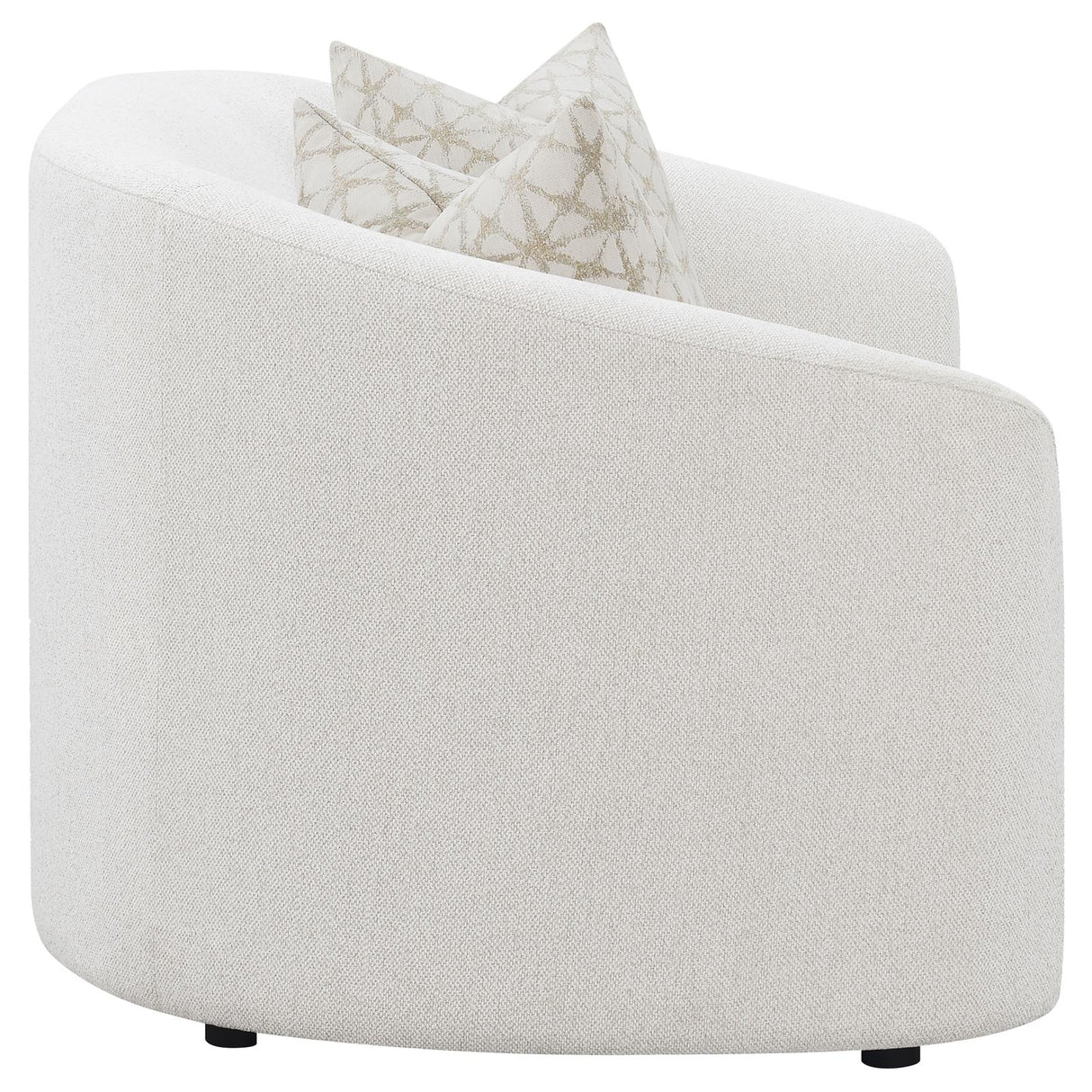 Rainn Latte Upholstered Tight Back Loveseat from Coaster - Luna Furniture