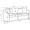 Rainn Upholstered Tight Back Sofa Latte - 509171 - Luna Furniture