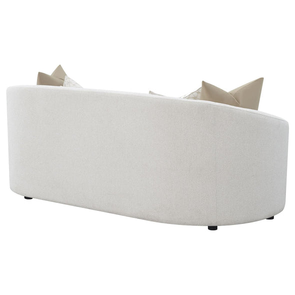 Rainn Upholstered Tight Back Sofa Latte - 509171 - Luna Furniture