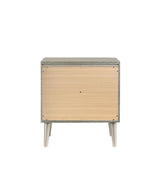 Ramon 2-drawer Nightstand Metallic Sterling - 222702 - Luna Furniture