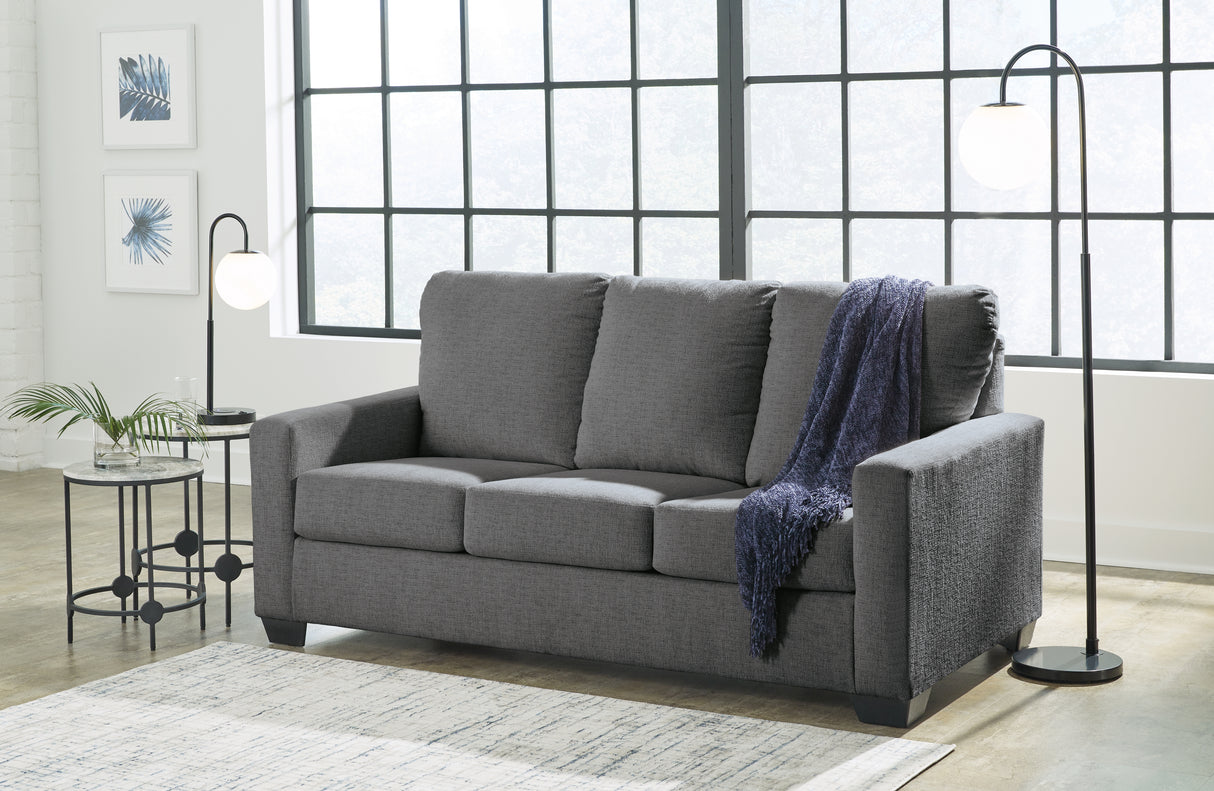 Rannis Pewter Full Sofa Sleeper from Ashley - Luna Furniture