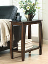 Raphael 1-shelf Chairside Table Cappuccino - 900994 - Luna Furniture