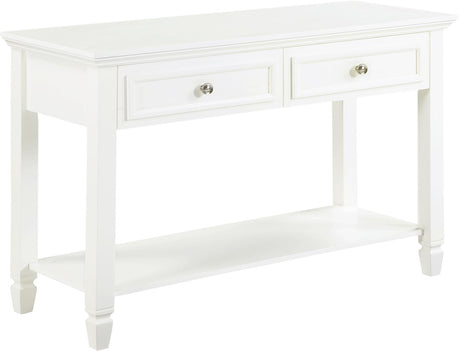Rectangular 2-drawer Sofa Table Buttermilk - 753309 - Luna Furniture
