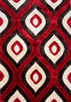 3D Shaggy BROWN-RED Area Rug - 3D151 - 3D151-BRW/RED-57 - Luna Furniture