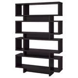 Reid 4-tier Open Back Bookcase Cappuccino - 800307 - Luna Furniture