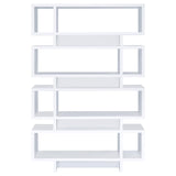 Reid 4-tier Open Back Bookcase White - 800308 - Luna Furniture
