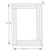 Remi Rectangular Wall Mirror - 961632 - Luna Furniture