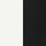 Retro Glossy White and Black 5-Piece Round Dining Set from Coaster - Luna Furniture