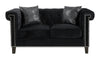 Reventlow Tufted Loveseat Black - 505818 - Luna Furniture