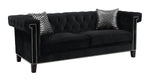 Reventlow Tufted Sofa Black - 505817 - Luna Furniture