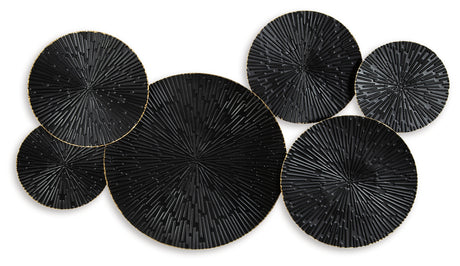Rhetlen Black/Gold Finish Wall Decor from Ashley - Luna Furniture