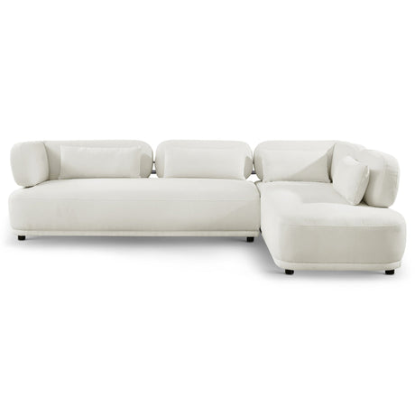 Richard Mid-Century Modern 2-Piece Sectional Right (Beige Boucle) - AFC01867 - Luna Furniture
