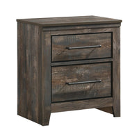 Ridgedale 2-drawer Nightstand Weathered Dark Brown - 223482 - Luna Furniture