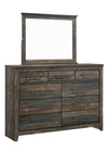 Ridgedale Dresser Mirror Weathered Dark Brown - 223484 - Luna Furniture