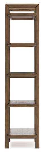 Roanhowe Brown 71" Bookcase from Ashley - Luna Furniture