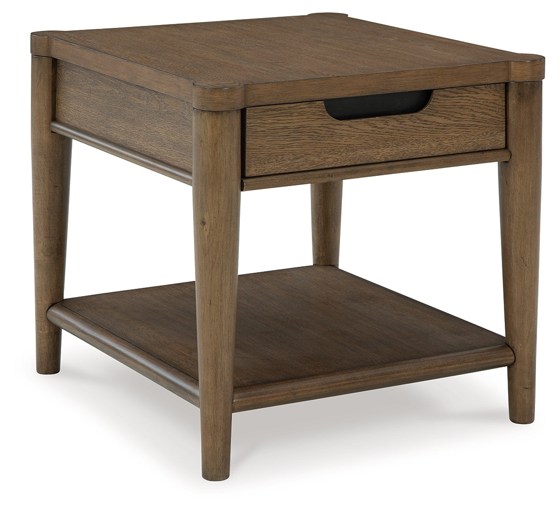 Roanhowe Brown End Table from Ashley - Luna Furniture