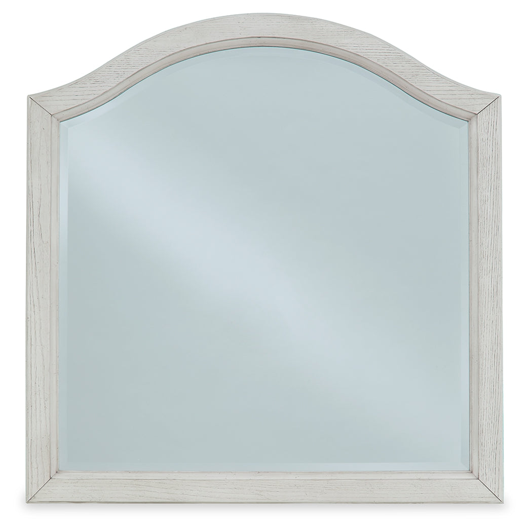 Robbinsdale Antique White Bedroom Mirror (Mirror Only) - B742-26 - Luna Furniture