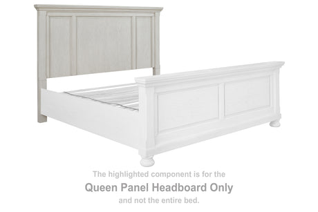 Robbinsdale Antique White Queen Panel Headboard from Ashley Furniture - Luna Furniture