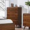 Robyn 5-drawer Chest Dark Walnut - 205135 - Luna Furniture