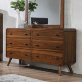 Robyn 6-drawer Dresser Dark Walnut - 205133 - Luna Furniture