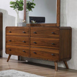 Robyn Dark Walnut 6-Drawer Dresser from Coaster - Luna Furniture