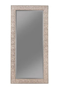 Rollins Rectangular Floor Mirror Silver Sparkle - 901997 - Luna Furniture