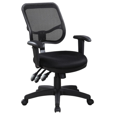 Rollo Black Adjustable Height Office Chair from Coaster - Luna Furniture