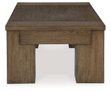 Rosswain Warm Brown Lift-Top Coffee Table from Ashley - Luna Furniture