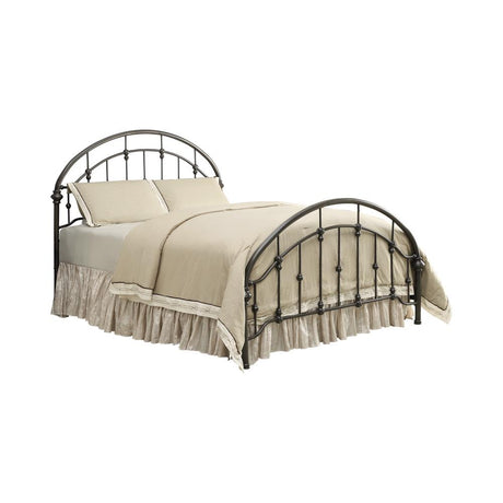 Rowan Eastern King Bed Dark Bronze - 300407KE - Luna Furniture