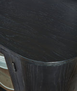 Rowanbeck Black Dining Server - D821-60 - Luna Furniture