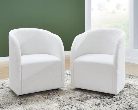 Rowanbeck Ivory Dining Chair, Set of 2 from Ashley - Luna Furniture